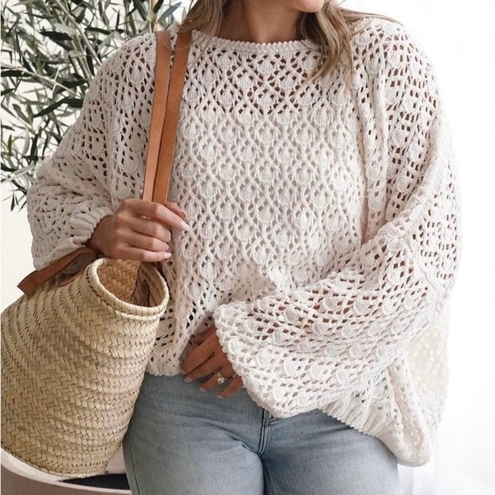 The Amelia Sweater in Ivory